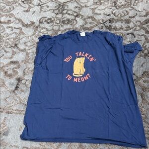 Blue Cat Graphic T-Shirt men’s 3XL